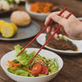 thumbnail image 4 of Non Slip Silicone Chopsticks (Set of 4) | 9.4 inch (24cm) | Stainless Steel Core Reinforced | Reusable, Dishwasher Safe | Made in Korea (4 Colors), 4 of 10