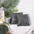 thumbnail image 6 of Unique Bargains Sequin Throw Pillow Covers 2 Glitter Decorative Pillow Cases Cushion Cover Gray 18" x 18", 6 of 6