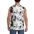 thumbnail image 4 of Honeii Labrador Retriever Dog Print Men's Sleeveless Muscle Shirts, Breathable & Quick-Dry Gym Shirt, Athletic Tank Top for Running, Fitness, and Outdoor Activities-XX-Large, 4 of 7