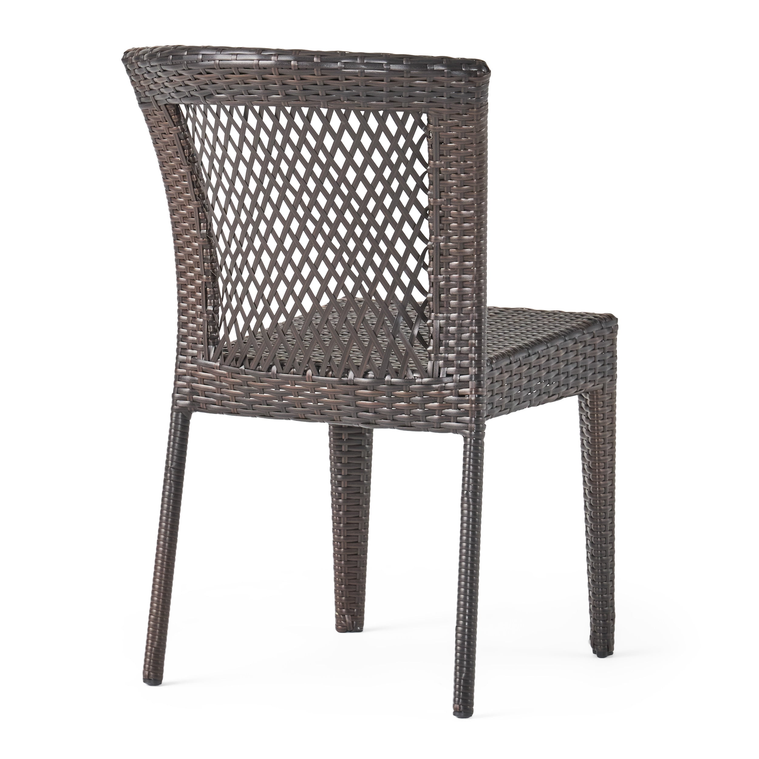 Brown Outdoor Wicker Chairs (Set of 2)