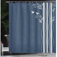 thumbnail image 3 of Ambesonne Nature Shower Curtain, Abstract Wavy Swirl Tree Art, 69"Wx70"L, Pearl, 3 of 4