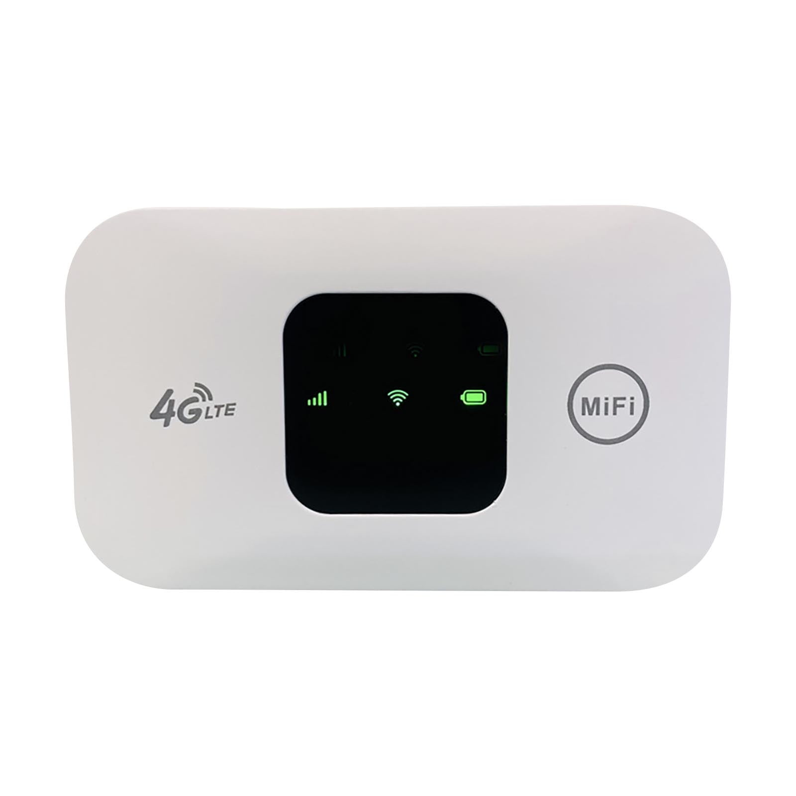 1 Pc 4G LTE Mobile Hotspot — Portable WiFi Router, High Speed Wireless Internet for Travel & Car, Supports 10 Devices, SIM Card Slot