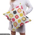 thumbnail image 5 of Ambesonne Fruit Fabric by the Yard Upholstery, Colorful Sliced Apples Print, 3 Yards, Multicolor, 5 of 5