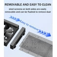 thumbnail image 4 of 39-189Cm Vertical Window Exhaust Fan, 10CM Retractable Door Removable, for Bedrooms, Card Rooms, Restrooms, and Pet Deodorant 67~77cm, 4 of 8