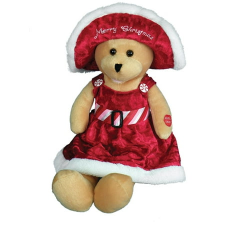 PBC International Chantilly Lane 17" Connie Talbot Bear Sings "It's Beginning To Look a Lot Like Christmas"