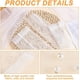 thumbnail image 4 of 2 pares de guantes largos abullonados transparentes de tul blanco (2 estilos diferentes), guantes abullonados transparentes con perlas y mangas largas, guantes de tul blanco con perlas., 4 of 6
