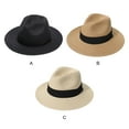 thumbnail image 3 of Guardoinrt Lightweight And Breathable Panama Hats Exquisite Workmanship For All Occasions black 1Set, 3 of 6