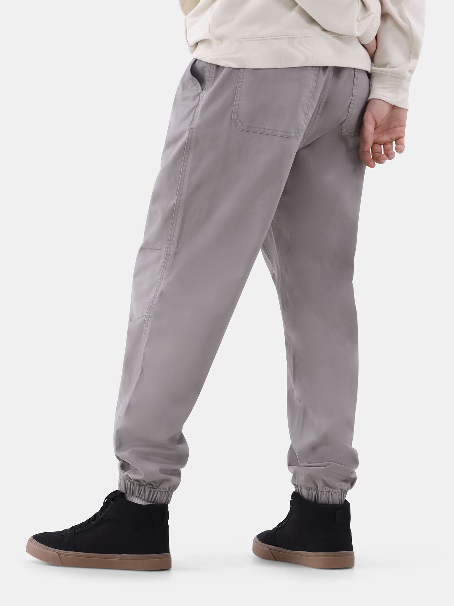 No Boundaries Men's and Big Men's Cotton Blend Twill Jogger Pants, Sizes XS-3XL