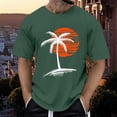 thumbnail image 2 of Mens Summer Beach T-Shirt Fashion Lightweight Short Sleeve Tee Shirts Round Neck Sunset Printed Casual Breathable Men Tops Fit For Hiking, Camping Or Other Outdoor Sports, 2 of 6