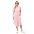 thumbnail image 1 of Poches Midi à Manches Courtes pour Femmes en Imprimé Floral Uni, 1 of 2