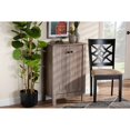 thumbnail image 5 of Baxton Studio Derek Modern and Contemporary Transitional Natural Oak Finished Wood 2-Door Shoe Cabinet, 5 of 5