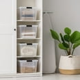 thumbnail image 4 of IRIS 45 Qt Plastic Storage Bins with Lids, Stackable Storage Containers, Totes, 4Pk, 4 of 10