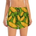 thumbnail image 2 of Daiia Fresh Corn 1 Pattern Women's 2 in 1 Running Shorts - Lightweight Athletic Workout Gym Yoga Shorts Liner with Phone Pockets-XX-Large, 2 of 7