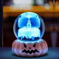 thumbnail image 5 of Crystal Ball with Pumpkin Stand, Halloween Witch Skeleton Ghost Glass Ball Decor Night Light for Office Home Decor Halloween Gifts, 5 of 5