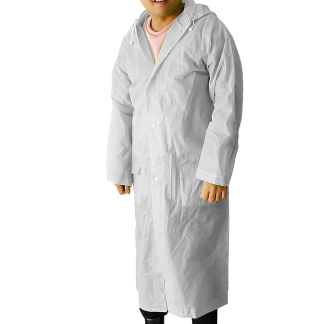 Ponchos de lluvia chaqueta impermeable con capucha chaqueta impermeable protección contra XL SG shamjiam Chaqueta impermeable reutilizable