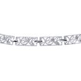 thumbnail image 2 of 9ct White Gold Jewelco London Round 10pts Diamond Filigree Paper Link Bracelet, 2 of 4