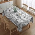 thumbnail image 2 of Doodle Sports Icons Pattern Rectangle Tablecloth 60"x84",Waterproof Polyester Rectangle Table Cloth, Wipeable Spillproof Polyester Tablecloth for Dining, Camping, Indoor and Outdoor, 2 of 5