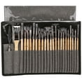 thumbnail image 2 of Stri 24Pcs Artist Paint Brushes Paint Brush Set Nylon Hair Painting Brushes Oil Painting Brushes, 2 of 7