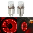 thumbnail image 1 of 2 Pcs Couvre-Éclairage LED pour Valve d'Air de Pneu de Roue Lumières Décoratives Accrocheuses Accessoires Auto, 1 of 12