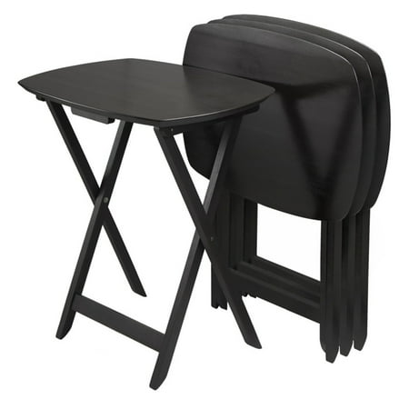- (8-Pack) Winsome Oversize Single TV Tables, Espresso