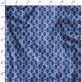 thumbnail image 3 of Soimoi Pure Silk Blue Fabric By the Yard - 42 Inch Wide - African Tribal Material - Artistic and Modern Patterns for Various Uses Printed Fabric, 3 of 6