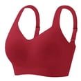 thumbnail image 4 of BWASD Jelly Bras for Women Breathable No Underwire Seamless Comfort Wireless Push Up Full Coverage Support Lift Bralette Red S Everyday No Show Bra, 4 of 4