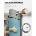 thumbnail image 6 of nqOlkjepod Outdoor Curtains for Patio Waterproof, Vintage Anchor Outdoor Privacy Panels Grommet, Coastal Nautical Blue Brown Wooden Blackout Outside Curtains for Porch/Cabana 54"x84", 1 Panel, 6 of 8
