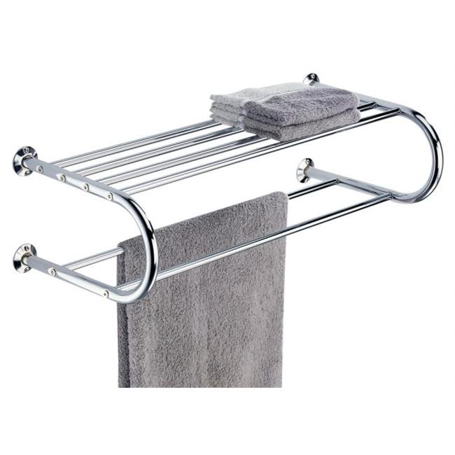 1750 Shelf w Towel Rack Chrome