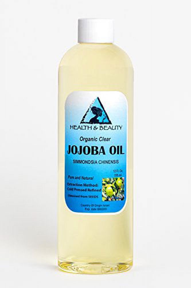 Jojoba Oil Clear Organic Carrier Cold Pressed Refined 100% Pure 24 oz