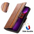 thumbnail image 5 of Compatible with Moto G 5G(2025) Wallet Case, Vintage PU Leather Classic Magnetic Clasp Flip Kickstand Folio Case with Card Holders RFID Blocking [Shockproof TPU Inner Shell] Phone Cover,Darkbrown, 5 of 10
