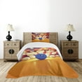 thumbnail image 4 of Ambesonne Bowling Party Quilted Bedspread Set 2 Pcs, Moment of Crash, Twin Size, Multicolor, 4 of 5