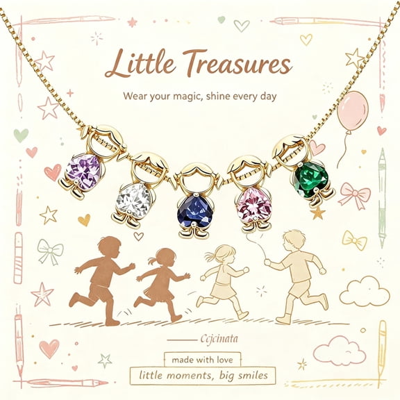 Ccjcinata Personalized Mom Necklace For Women - Custom Heart Birthstone Necklace With Family Charms Birthday Mothers Day Gifts For New Mom Grandma From Son Daughter Husband