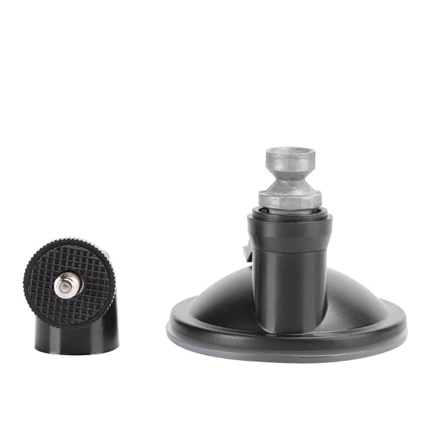 Suction Cup Mount 65mm/2.6inch Sucker Diameter Easy To Install / Remove Vehicle-Mounted Holder Ball Head Rotatable Data Recorder For Automobile Data Recorder Black,Sliver