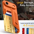 thumbnail image 2 of Funda Cartera Oterkin para iPhone 17 Air 6.5" con Protector RFID y Soporte, Naranja, 2 of 8