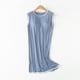 thumbnail image 1 of Camisón largo con tirantes para mujer, pijama de talla grande, vestido de casa para mujer, vestido de pijama corto con almohadilla para el pecho, estilo fino, camiseta sin mangas integrada, camisón de, 1 of 6