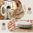 thumbnail image 5 of ODIKA Pink Leopard Cheetah Spotted Rosette Wildlife Theme Statement for Guest Room, Lounge, Apartment, Non-Slip Low Profile, 5 of 7