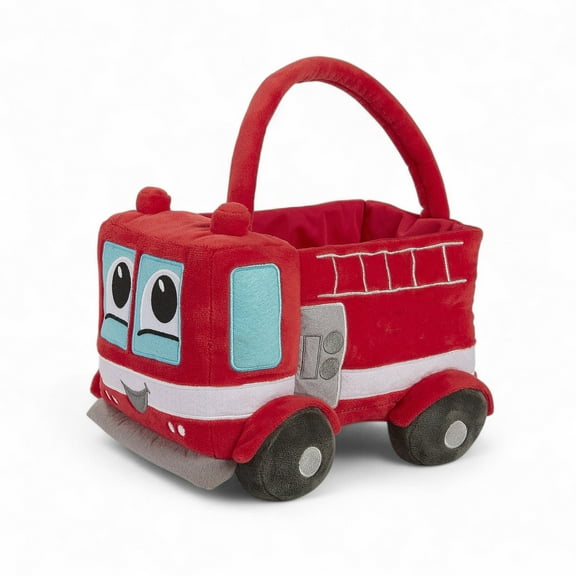 Personalization Mall Fire Truck Plush Halloween Treat Bag