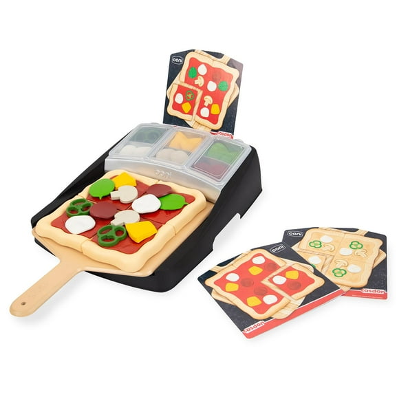 Estación de cobertura para pizza de juguete Casdon Ooni con 24 ingredientes para más de 3