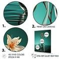 thumbnail image 3 of Designart "Tranquil Turquoise Floral Vase" Flowers Floater Framed Wall Art Prints, 3 of 5