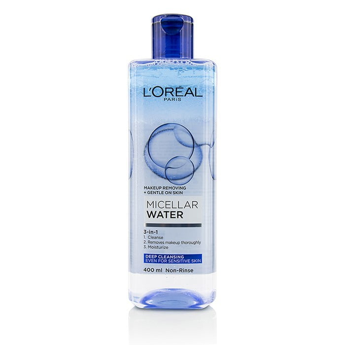 L'Oreal 3In1 Micellar Water (Deeping Cleansing) Even For Sensitive Skin 400ml/13.3oz