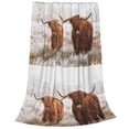 thumbnail image 2 of Pofeuu Yak Print Ultra-Soft Micro Fleece Blanket,for Bed Or Sofa,All Season Throw Blankets Flannel Blanket-60"x50", 2 of 7