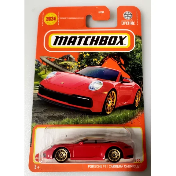 Matchbox Porsche 911 Carrera Cabriolet Red #79/100