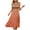 Orange Dress, variant on Htigea Summer Midi Dress for Women Casual Boho Sleeveless Tie Shoulder Beach Sundress Tiered Ruffle Dresses Beige,L