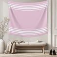 thumbnail image 5 of Pink Striped Large Tapestry for Bedroom Wall Hanging Tapestry,Luxurious White Stripes Modern Abstract Art Ceiling Backdrop Tapestries Poster Blanket Wall Decor for Teens Room Living Room 85" x 90", 5 of 8