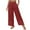 Red, variant on Casual Pants for Women Long Length New Womens Summer 3/4 Pants Flowy High Waisted Loose Casual Lounge Pant Wide Leg Capris with Pockets Red S