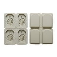 thumbnail image 6 of 4 Even Leaves Tortoise Back Aroma Wax Tablet Mold Diffuser Stone Mould for Diy Resin Craft Soap Candle Making Reusable Silicone, 6 of 9