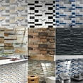 thumbnail image 2 of 48pcs Peel & Stick Brick Kitchen Backsplash Self-Adhesive Wall Tile Stone Design, 2 of 9