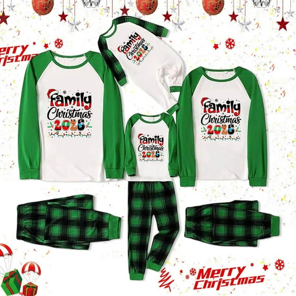 Zhanying Christmas Pajamas for Couples 2 Piece Sleepwear for Couples Family Jammies Holiday Outfits for Women Couple Pjs Matching Sets