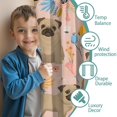 thumbnail image 3 of Blackout Kids Curtains,Bulldog Dog and Flower Florals Childrens Insulated Curtains Set Of 2,Bedroom Essentials,Toddler Room Decor 42"x84"(106x213cm), 3 of 4