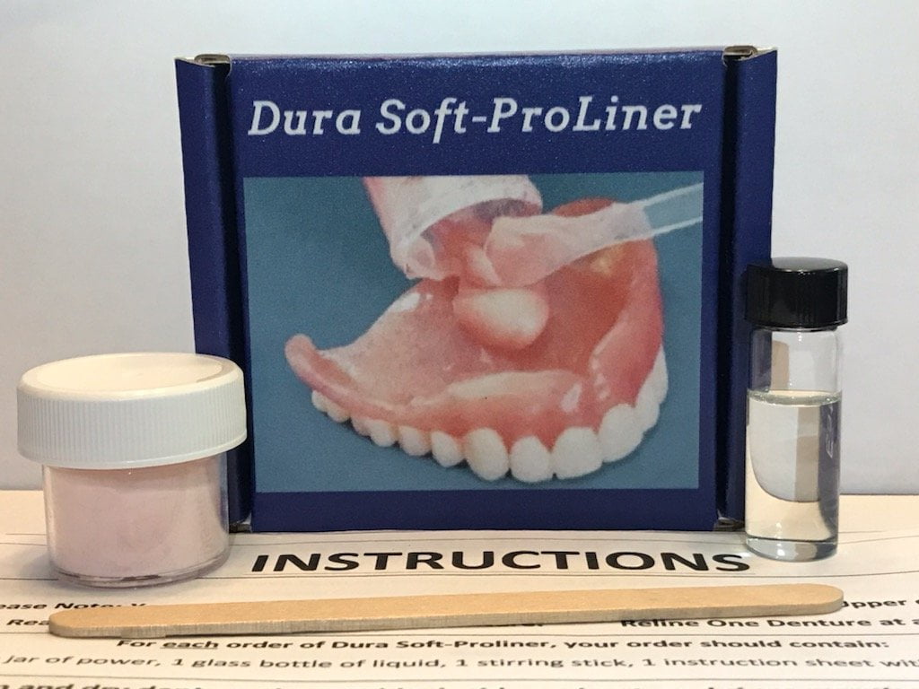 Dura SoftProLiner Denture Reline. "Do It Yourself" denture reliner